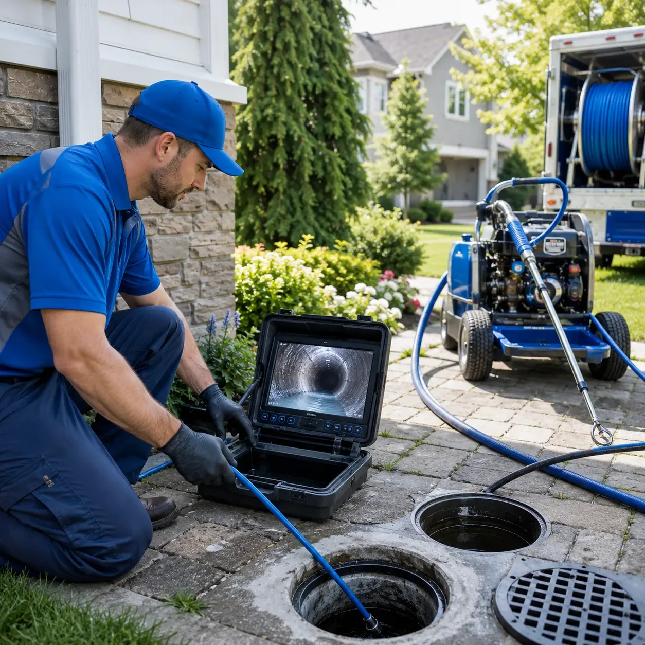 Outdoor drain cleaning professionals serving Lexington, IL