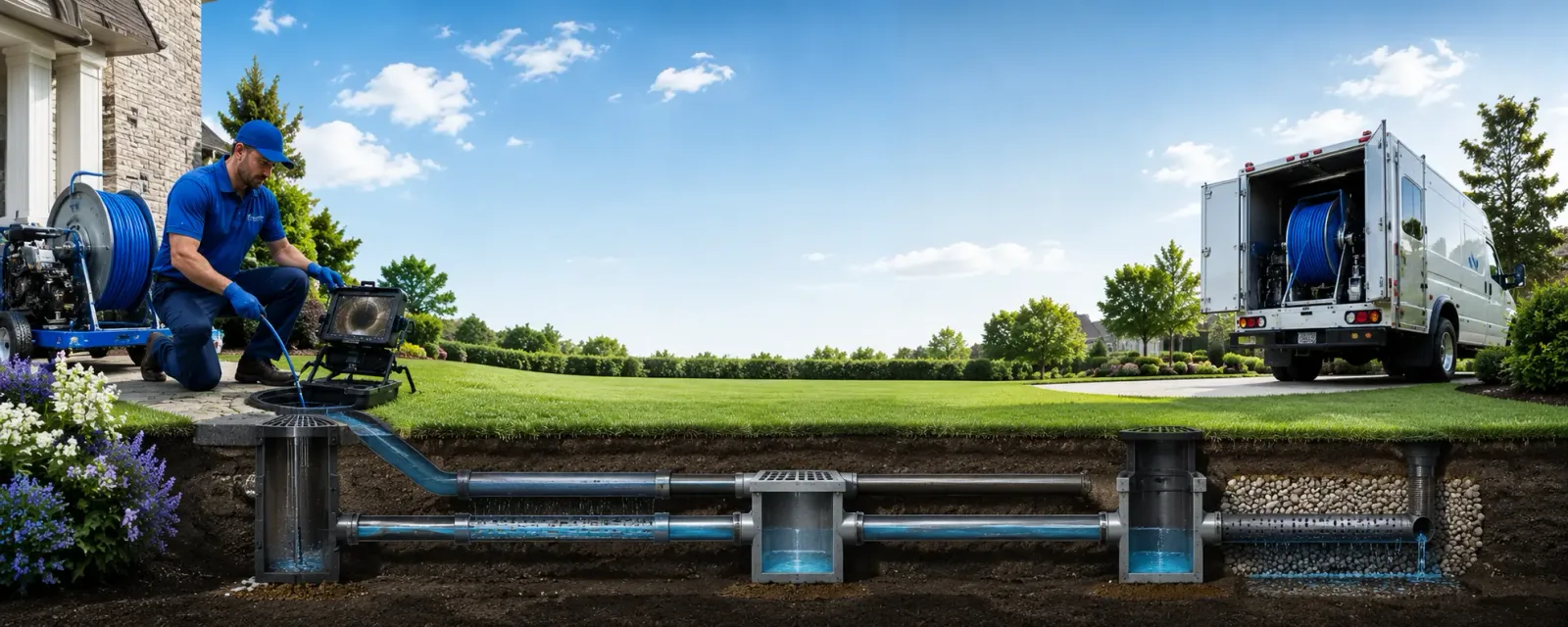 Outdoor drain cleaning information for Lexington, IL